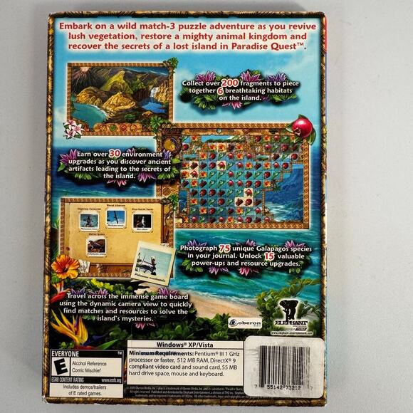 Paradise Quest Galapagos PC CD Rom Matching Game - Picture 2 of 3